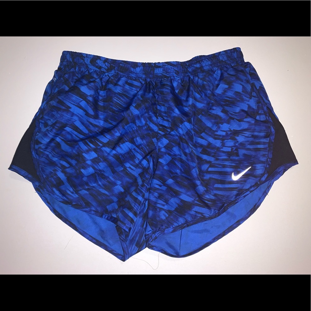 blue nike running shorts